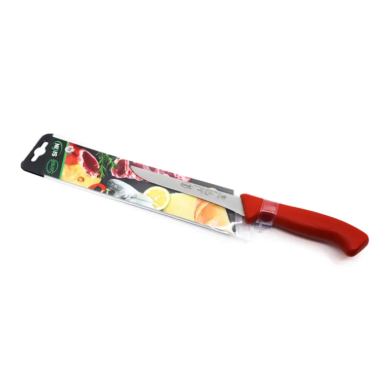 Smal utbeiningskniv 16 cm, rød